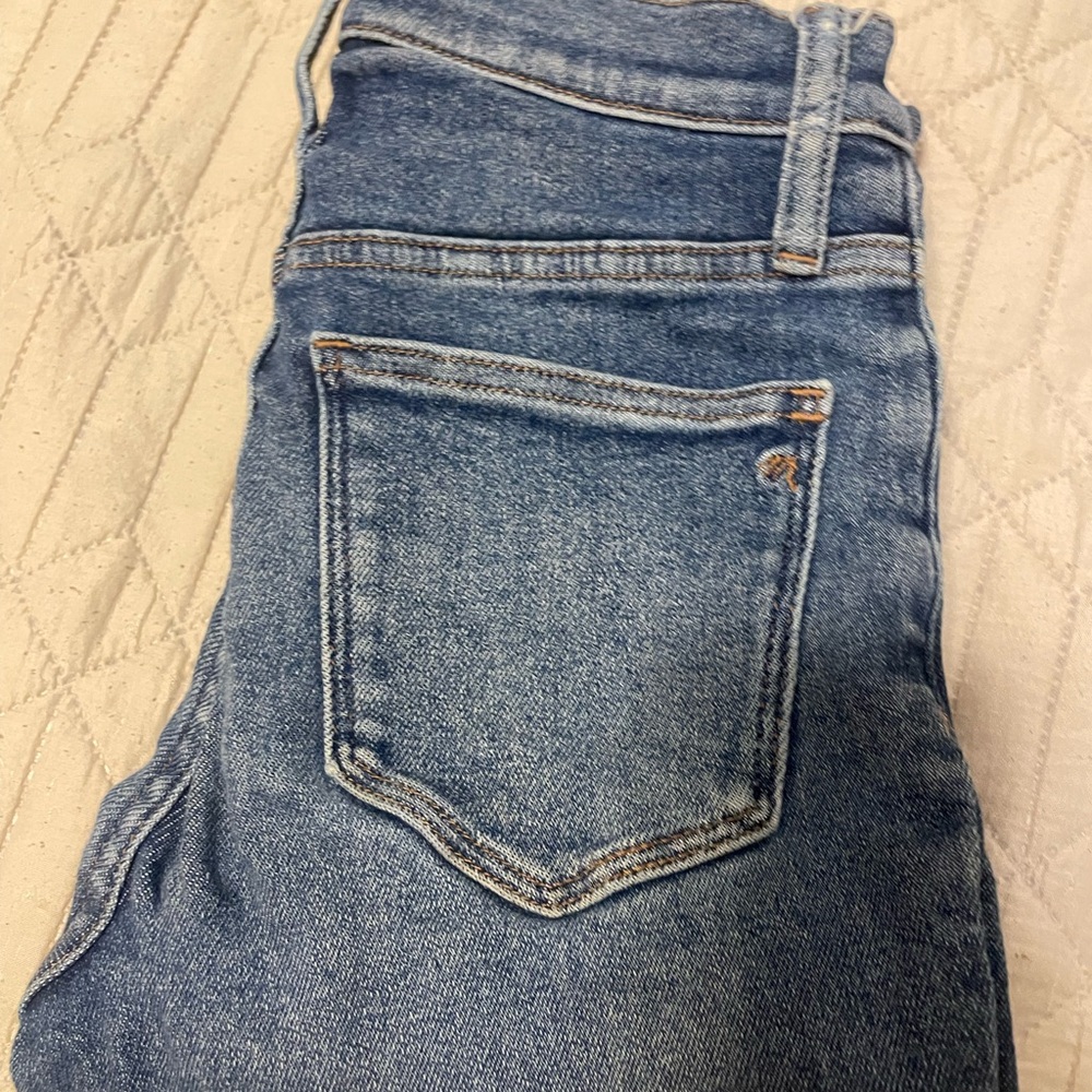 Madewell Cali Demi-Boot Jeans High Rise Fair Trade Denim Size 25 in Bodney Wash - Picture 3 of 9